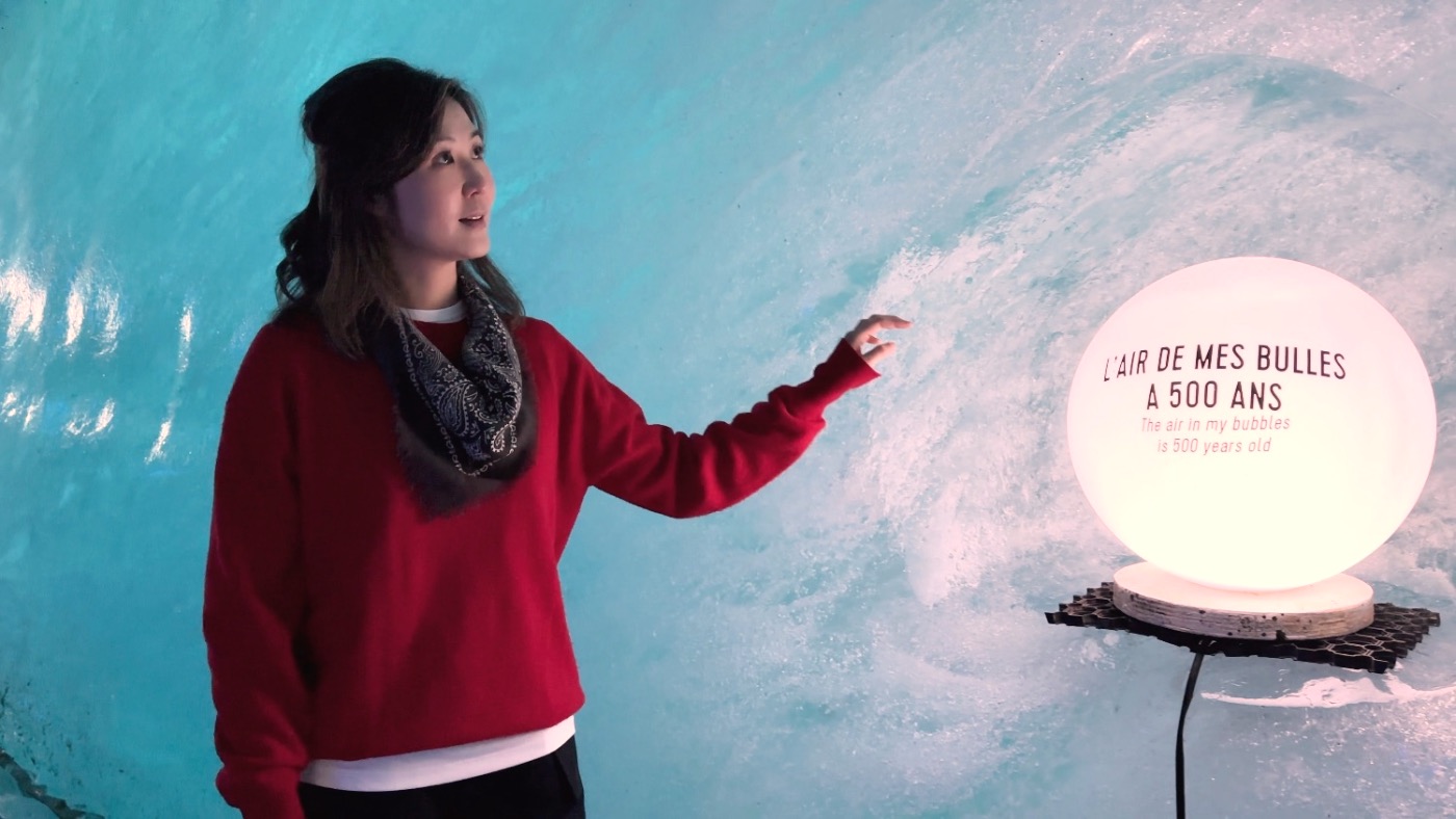 A glowing orb in the cave — the air inside is 500 years old
